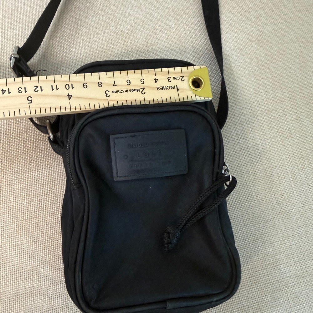 H&M Divided Supply Black Crossbody Bag Mini Messenger Pouch Travel Festival - Picture 5 of 5